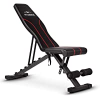 Los mejores  - FLYBIRD Banco Ajustable- Banco de Pesas utilitario para Entrenamiento de Cuerpo Completo: Banco Plegable-inclinable…